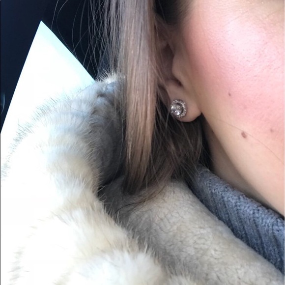 Cubic Zirconia Stud Earrings - Picture 7 of 8